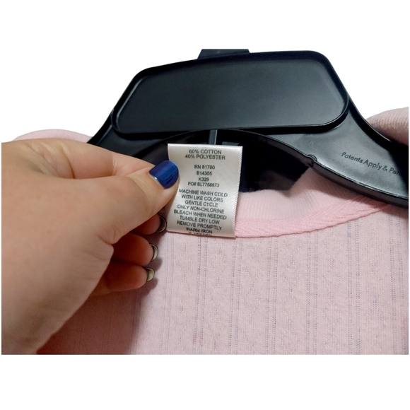 Blair Vintage Blush Pastel Pink Floral 3/4 Sleeve Top Women's Size 2X - Picture 6 of 7